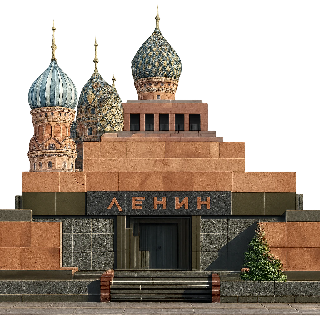 Remove the sky background from the Lenin's Tomb emoji, keeping the majestic, ornate architecture, lifelike detail, bright lighting, and accurate colors exactly the same. The background should be fully transparent and nothing else should change. emoji