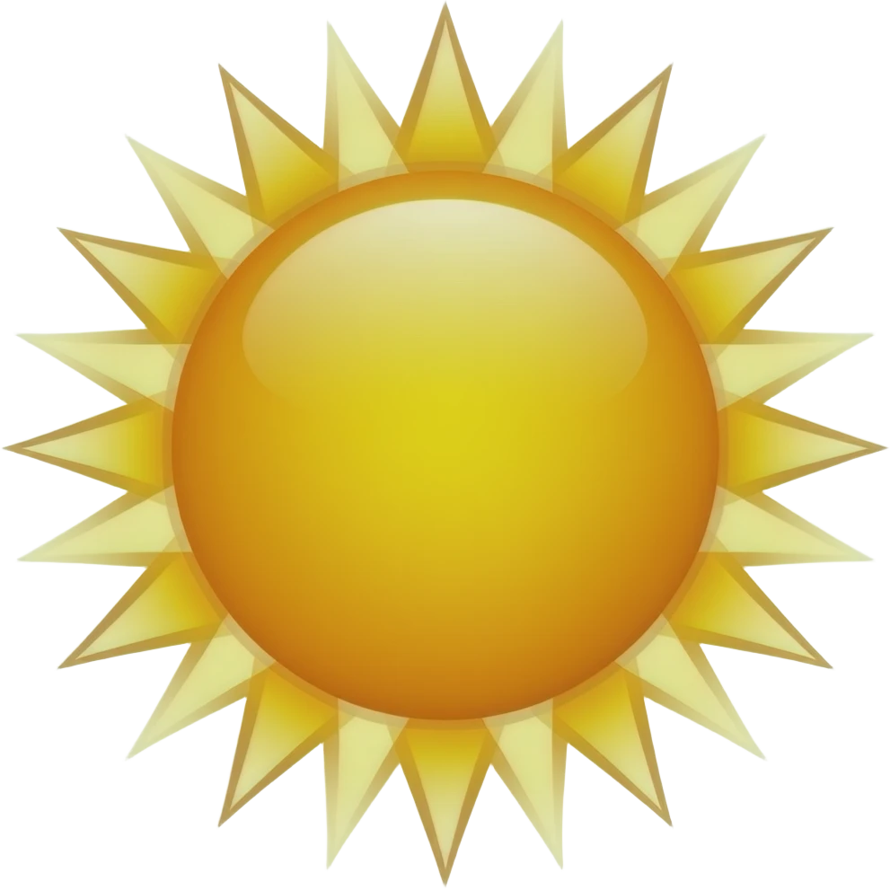 Sun emoji