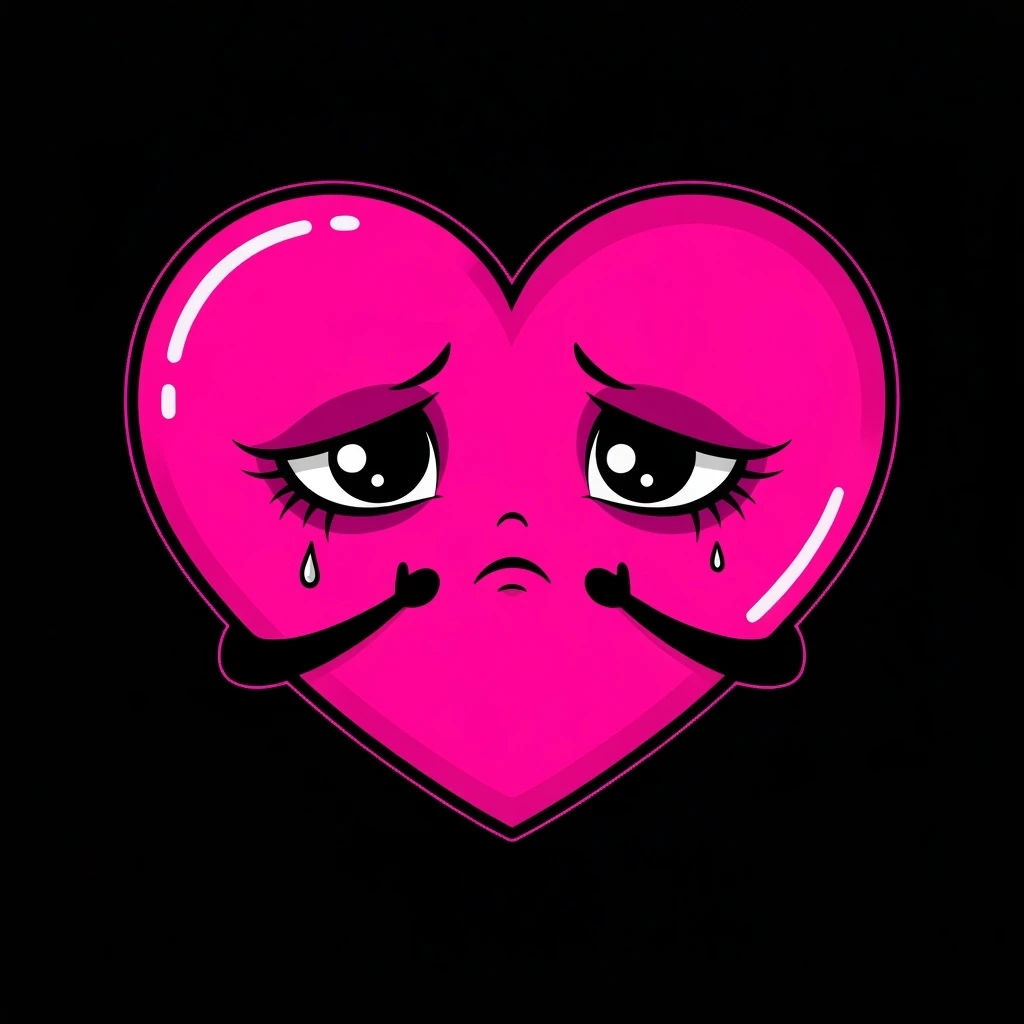 cute emo heart emoji
