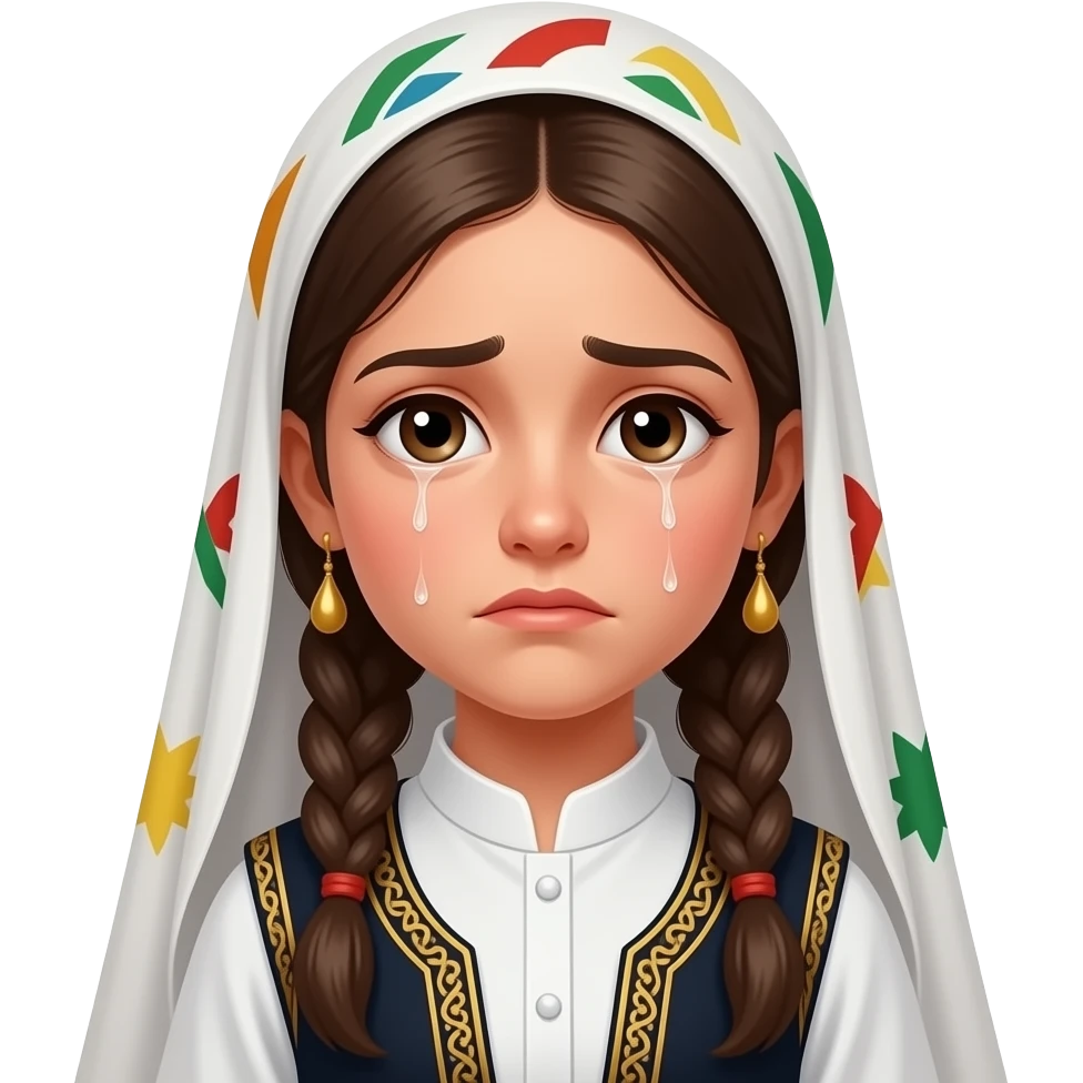 show girl kurdish and sad and clothes kurd emoji