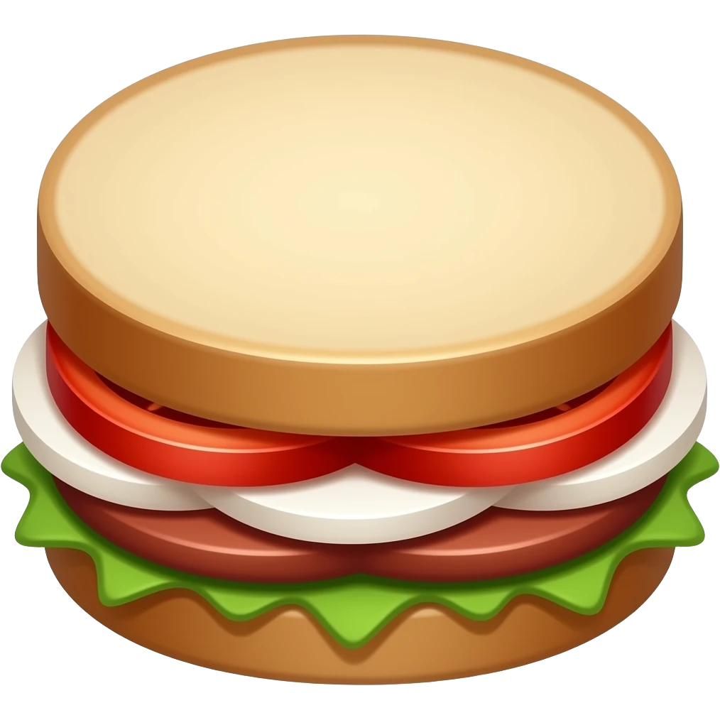 Elegant tomato and mozzarella panini sandwich emoji