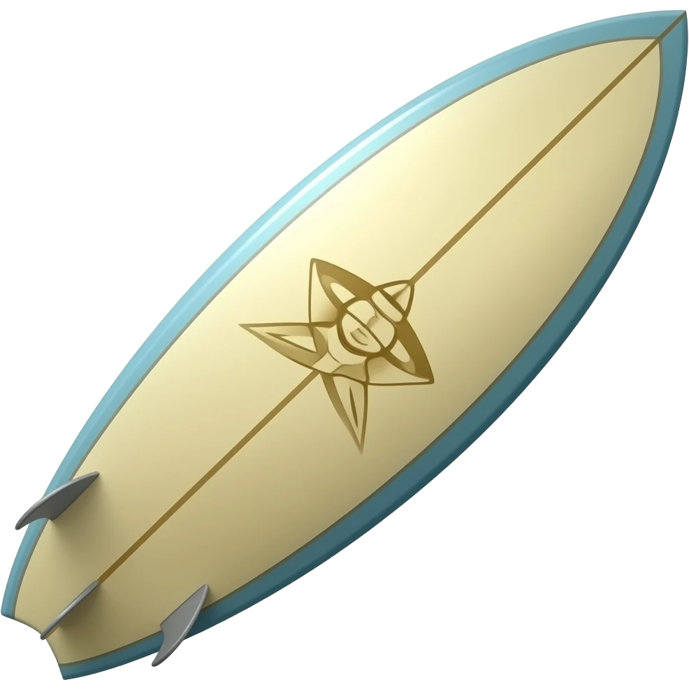 Planche de surfe 2 collé emoji