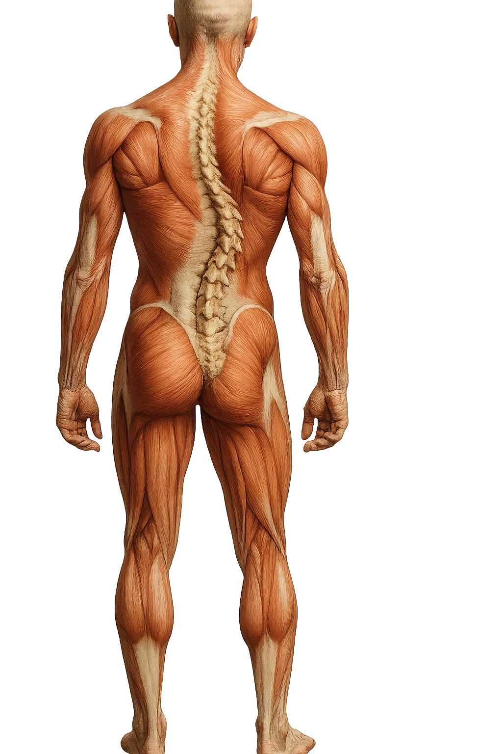 fai un immagine identica che riguarda un esercizio ma mettigli spina dorsale e muscoli in evidenza (anatomica) con colori naturali di un corpo umano. falla iperrealistica anatomica in 4k con spina dorsale storta in evidenza emoji