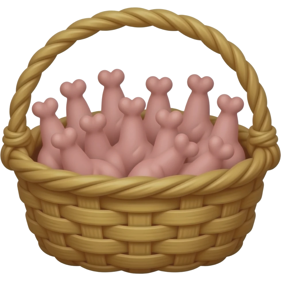 a basket full of penises emoji