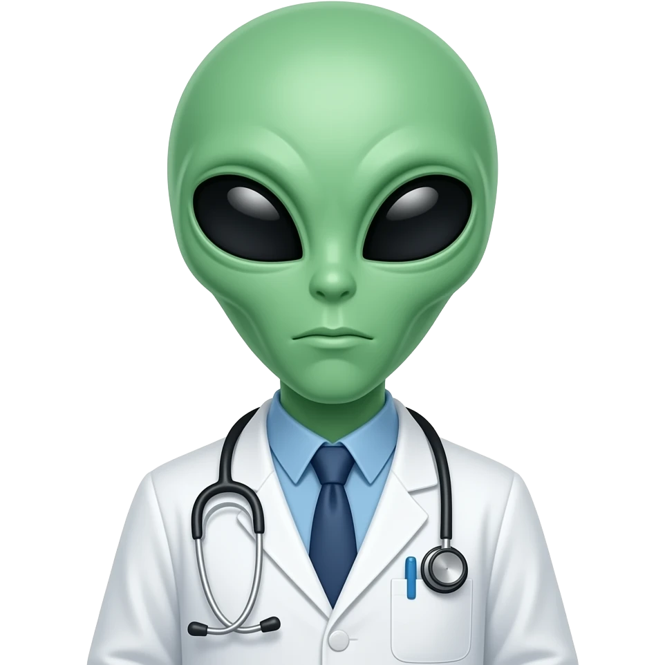 alien doctor emoji