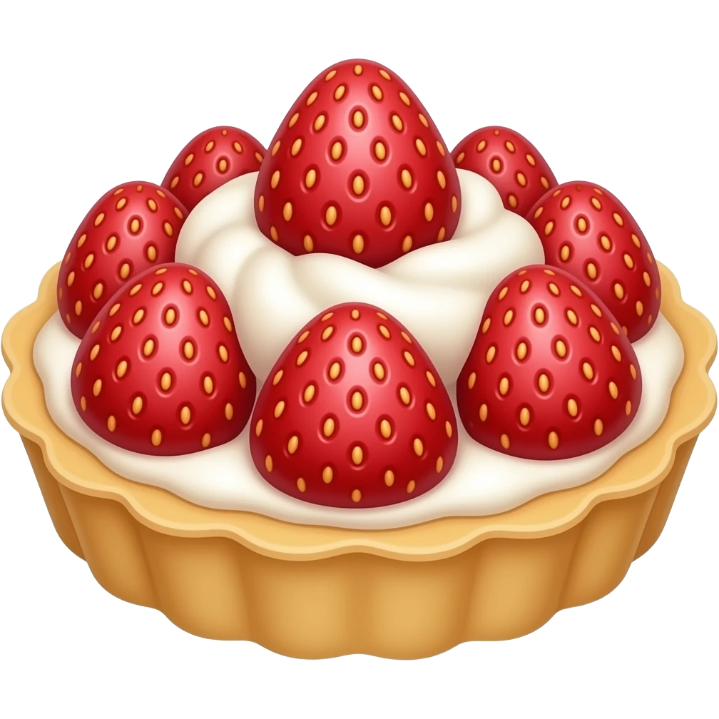 tarte au fraise emoji