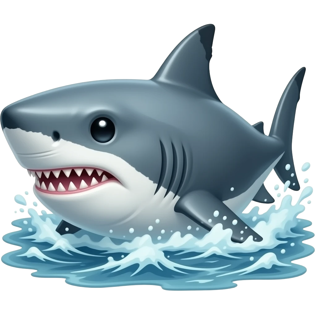 Rabid shark emoji