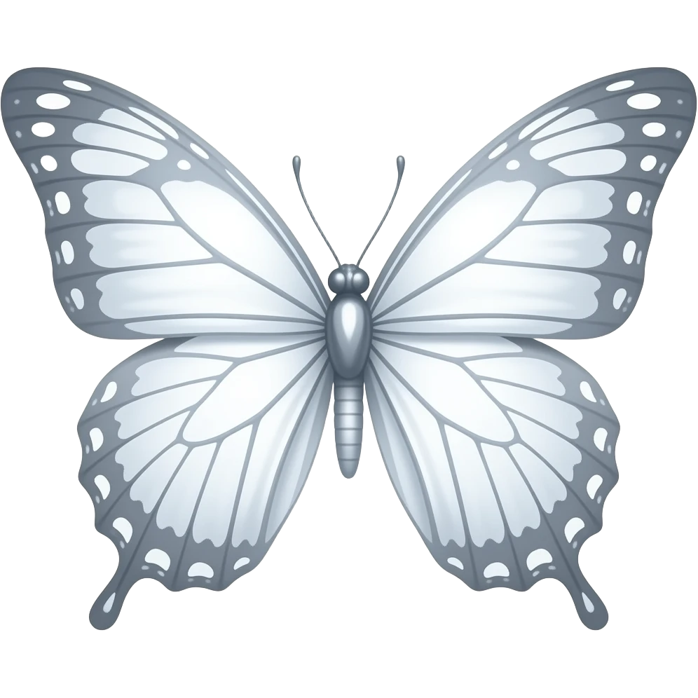 A white butterfly and sparkly that gives angel energy emoji
