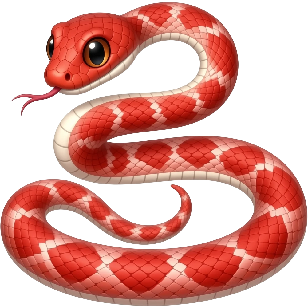 Emoji snake red emoji