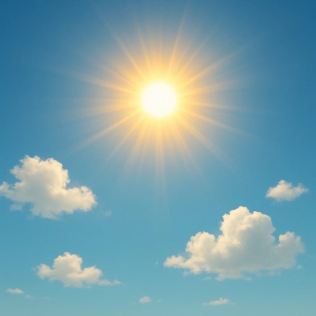 The bright sun emoji