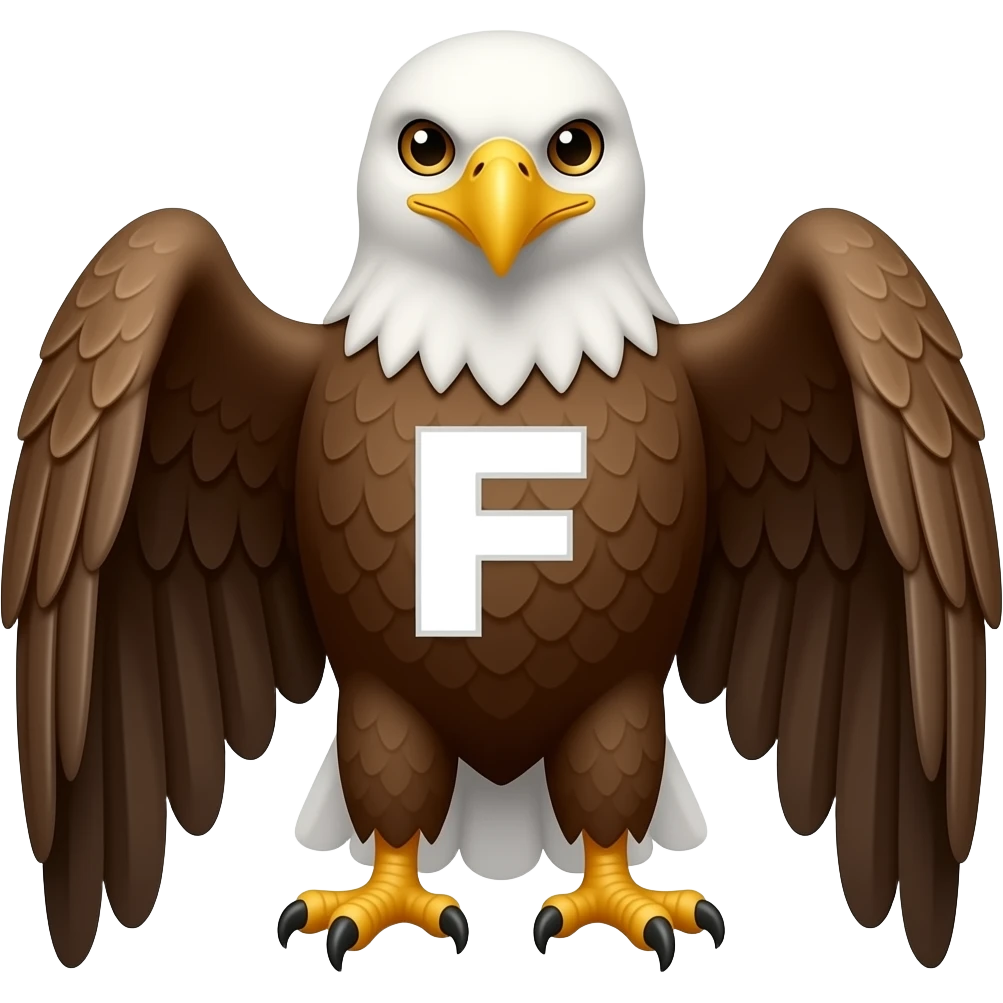 Poner la letra F en el aguila emoji