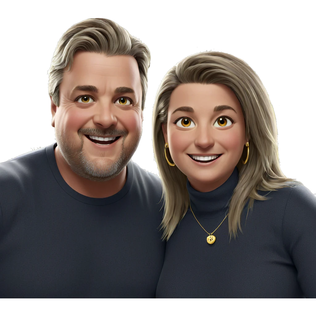 happy couple with jewelry emoji