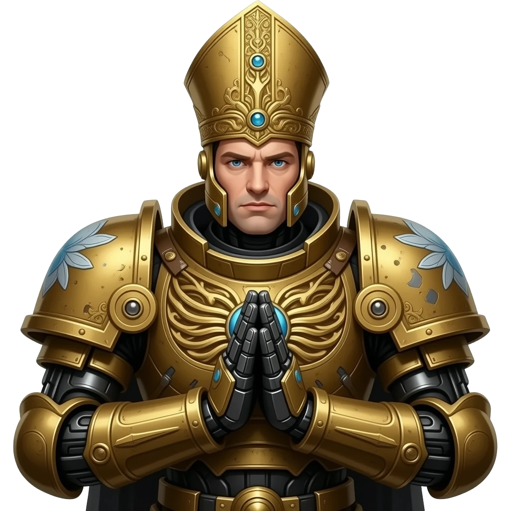 adeptus mechanicus tech priest pray towards us emoji