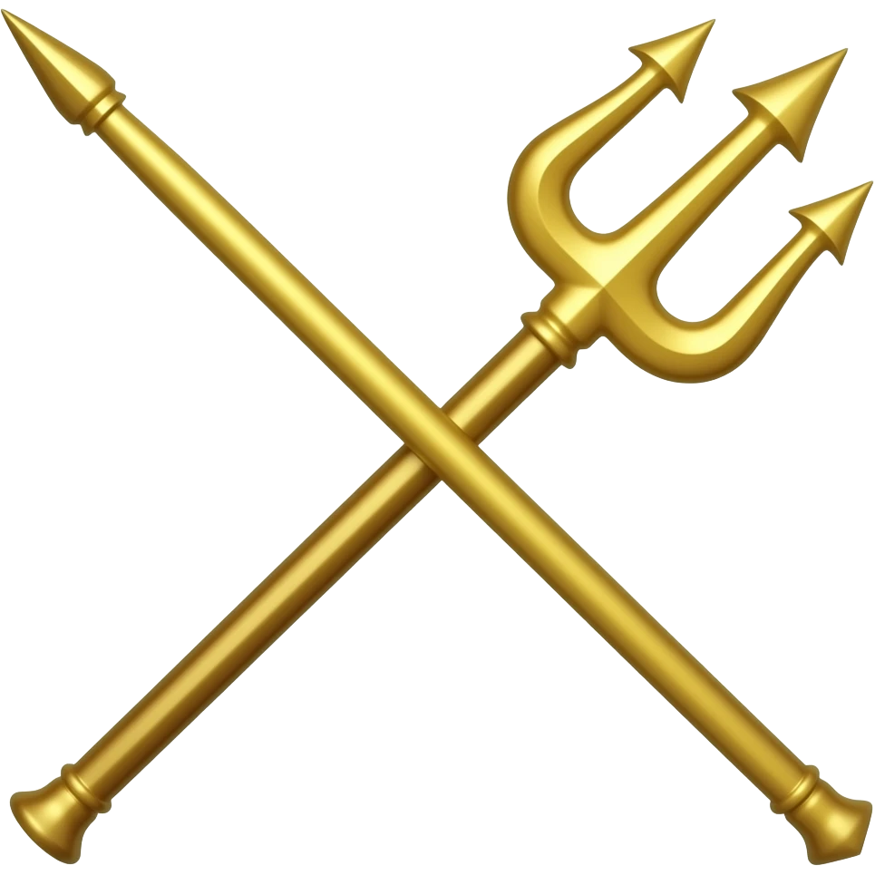 Trishul  with long rod full emoji stright only one stright emoji