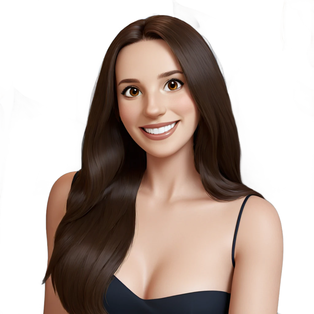 smiling couple with brown hair emoji