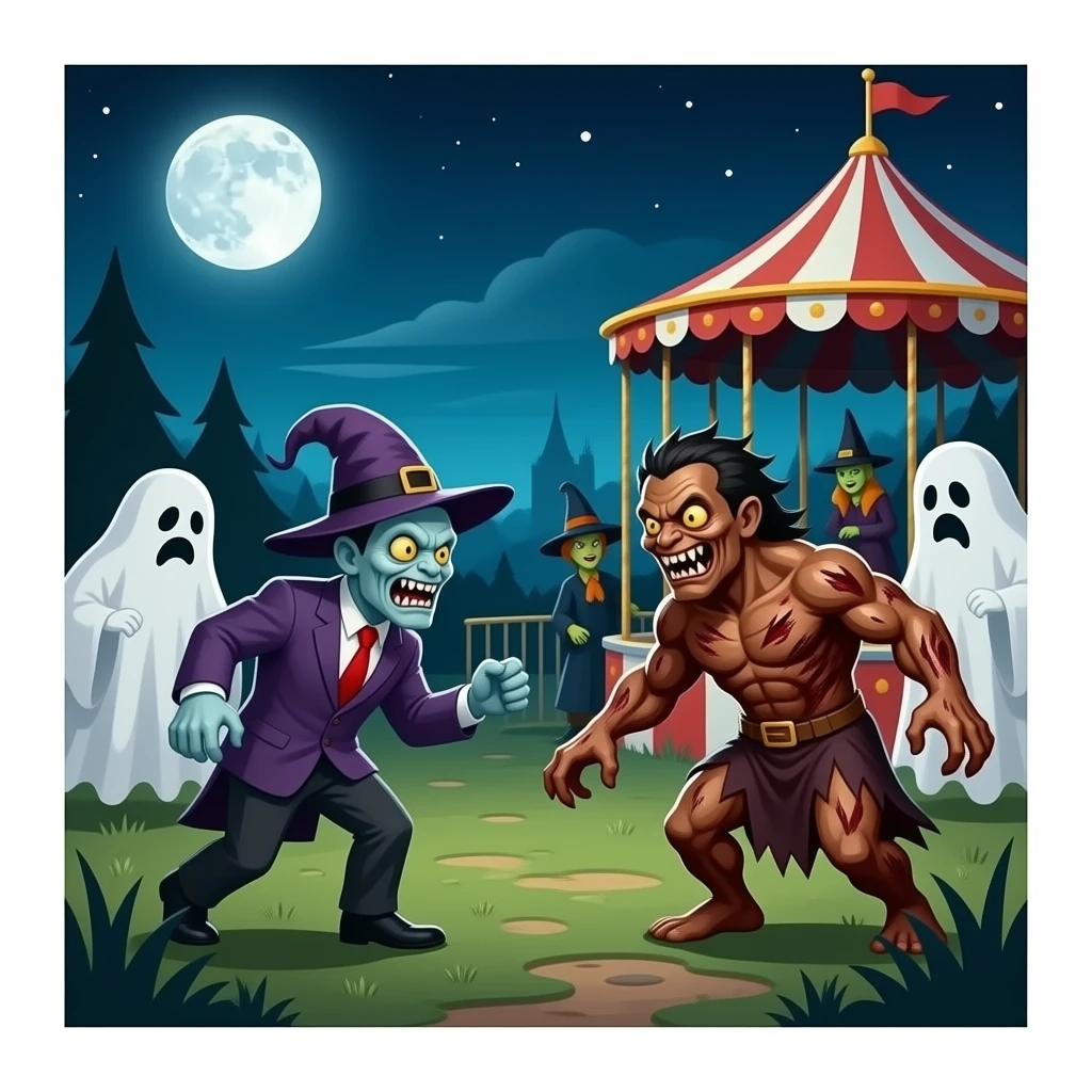 Esta es un competencia de monstruos y fantasmas.  Cual es mas miedoso, horrendo y escabroso.  Brujas  ! emoji