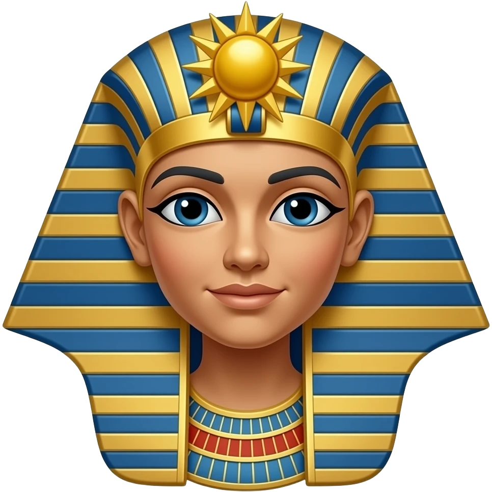 egyptian goddess isis with sun disk emoji