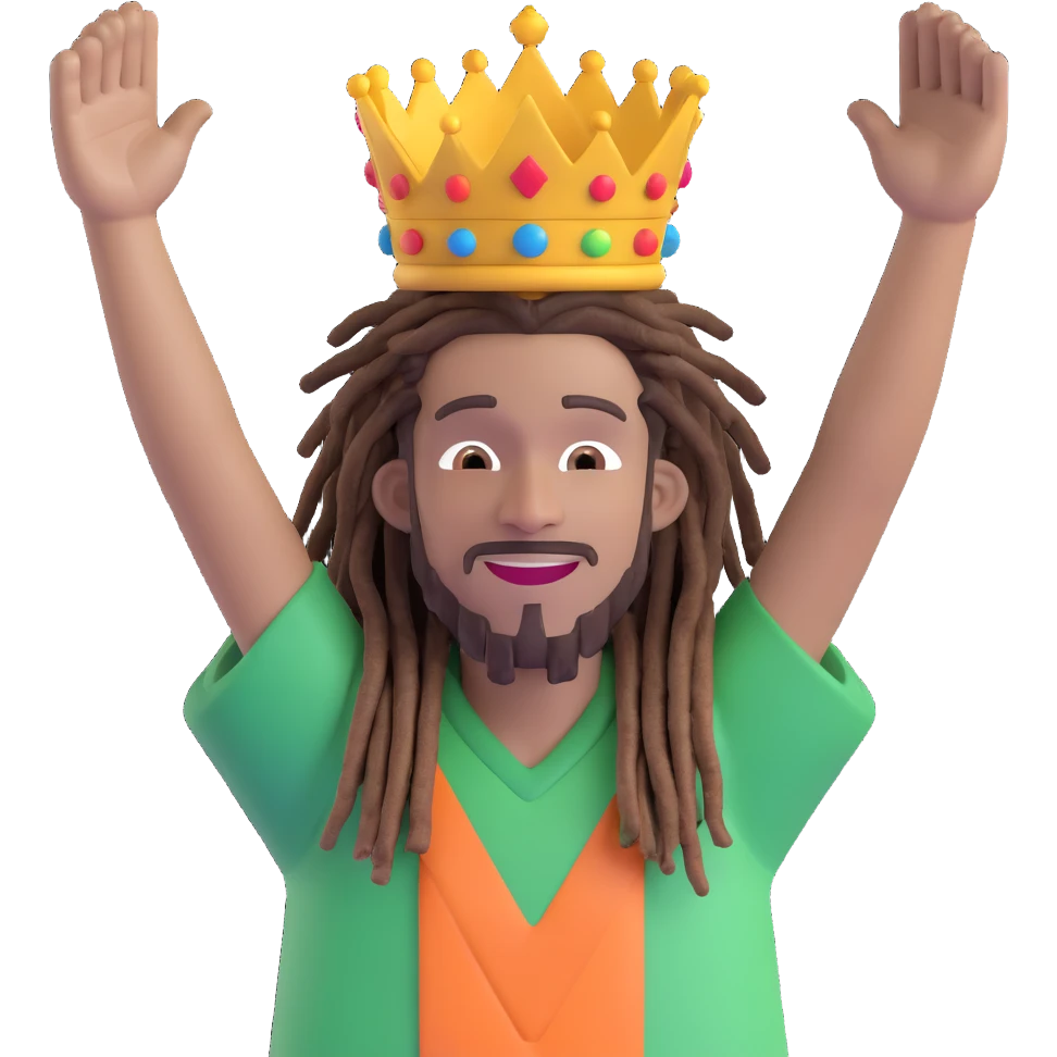 A rasta yard man bigging up di whole world 🌍🔥🤲🏾, reggae vibes 🎶, love and unity ✨💛💚❤️, every nation stand strong 🇯🇲🌐👑. emoji