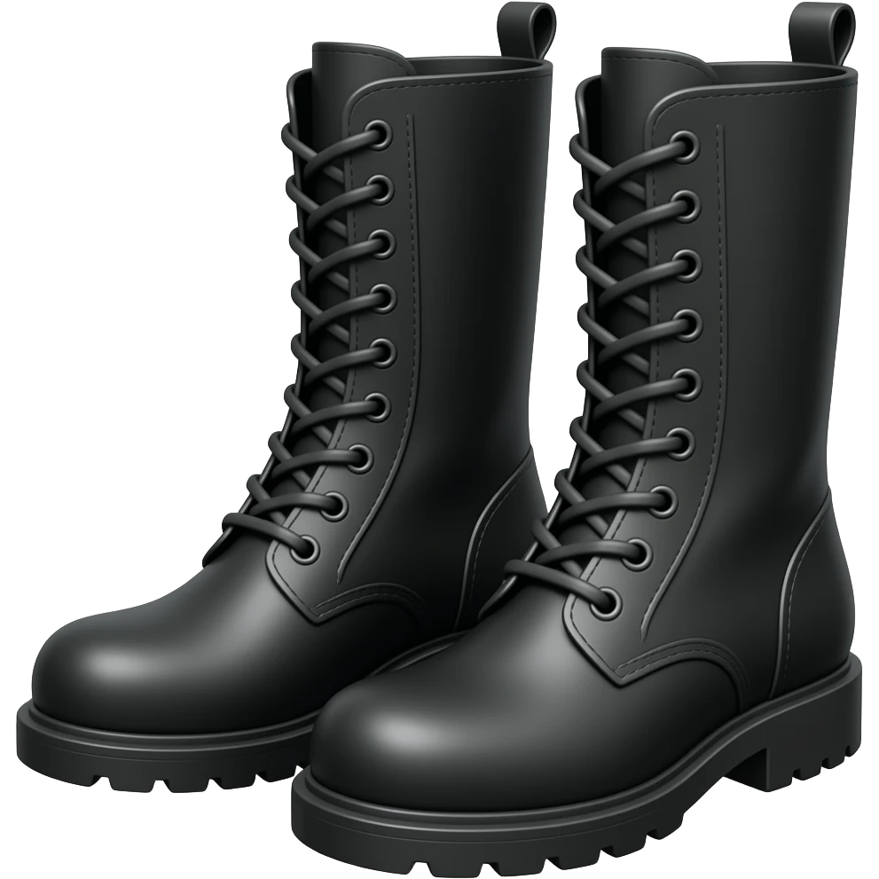 2 botas negras emoji