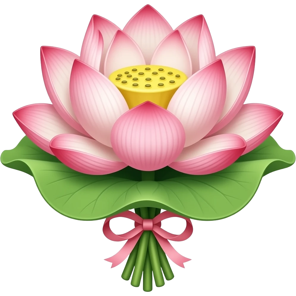 Lotus bouquet emoji