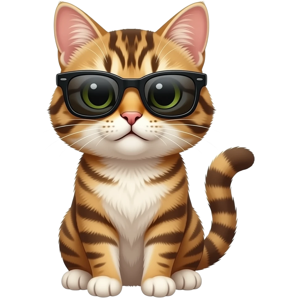 Cat wearing sunglasses emoji