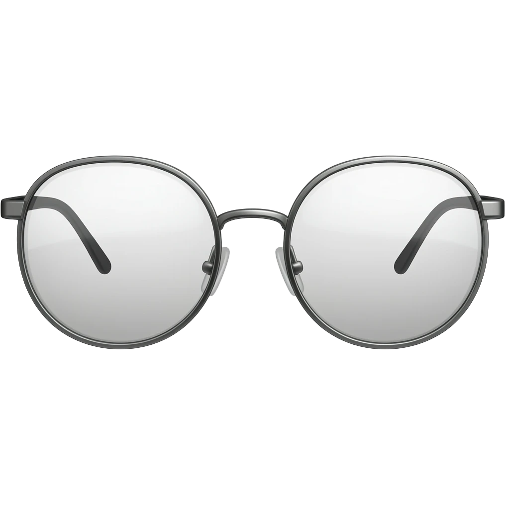 Simple stylish glasses emoji