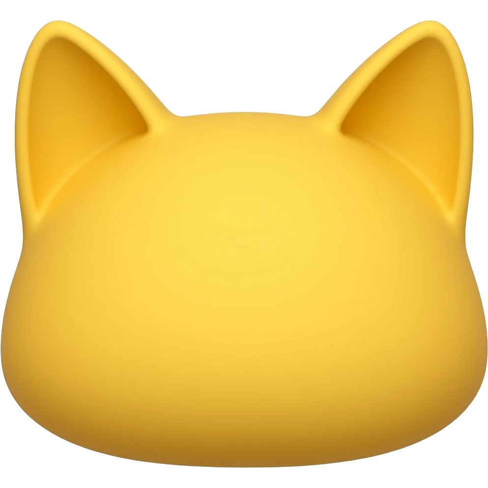 Yellow cat ears emoji