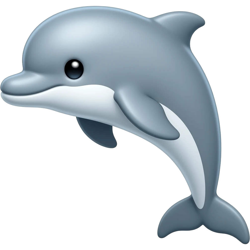 Dolphin cute emoji