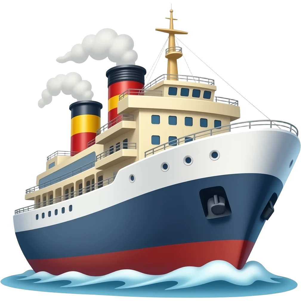 traveling in Ship view from out side emoji