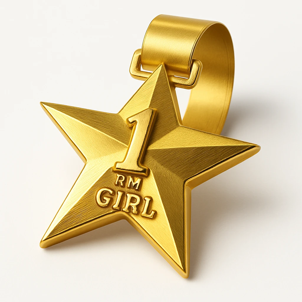a glittery golden star-shaped medal  emoji