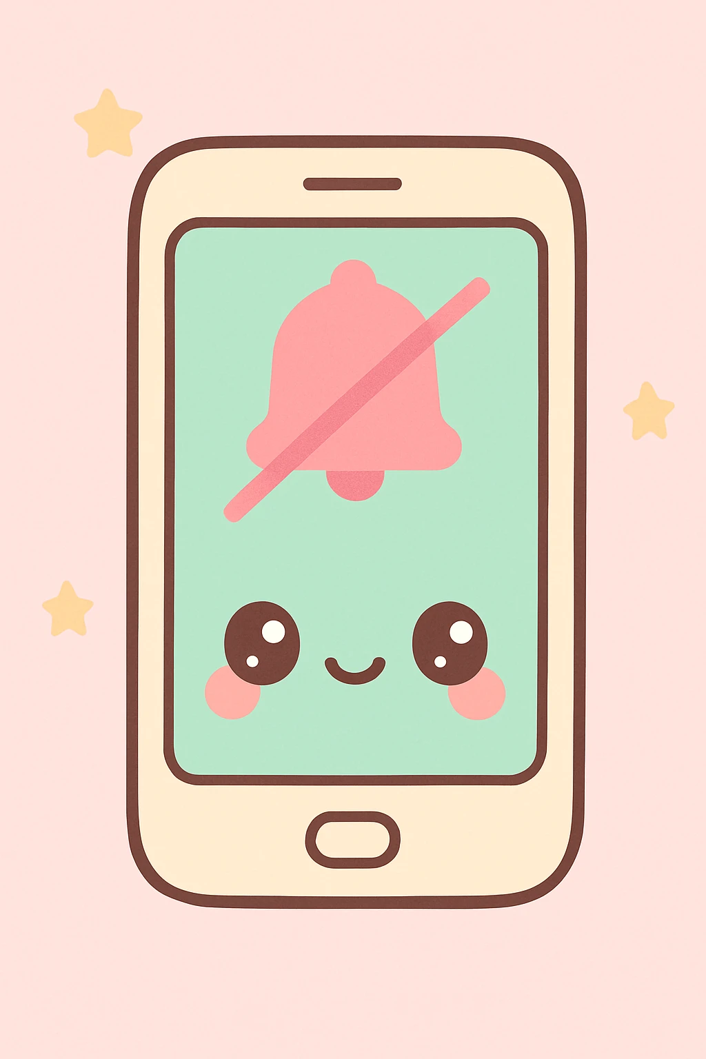 "no notifications", beige, no text emoji