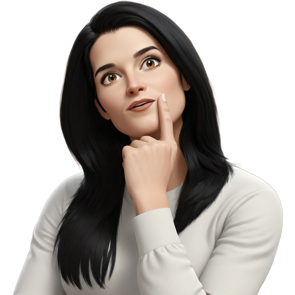 girl with black hair portrait emoji