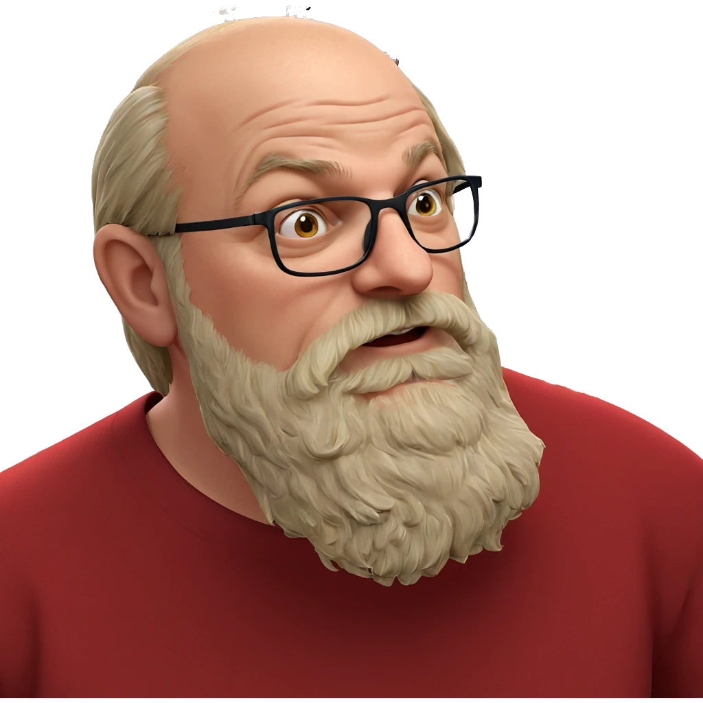 old man in red shirt emoji