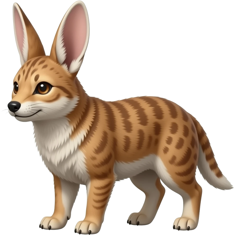 Terenry-Teto-Trico-Vernid-Sergal-fusion-hybrid-animal-creature with long ears emoji