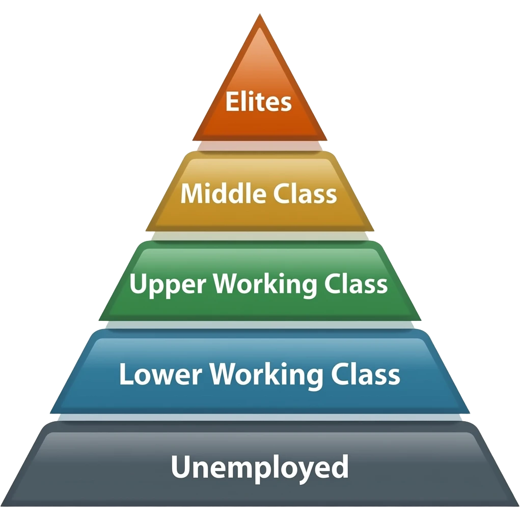 social hierarchy pyramid emoji