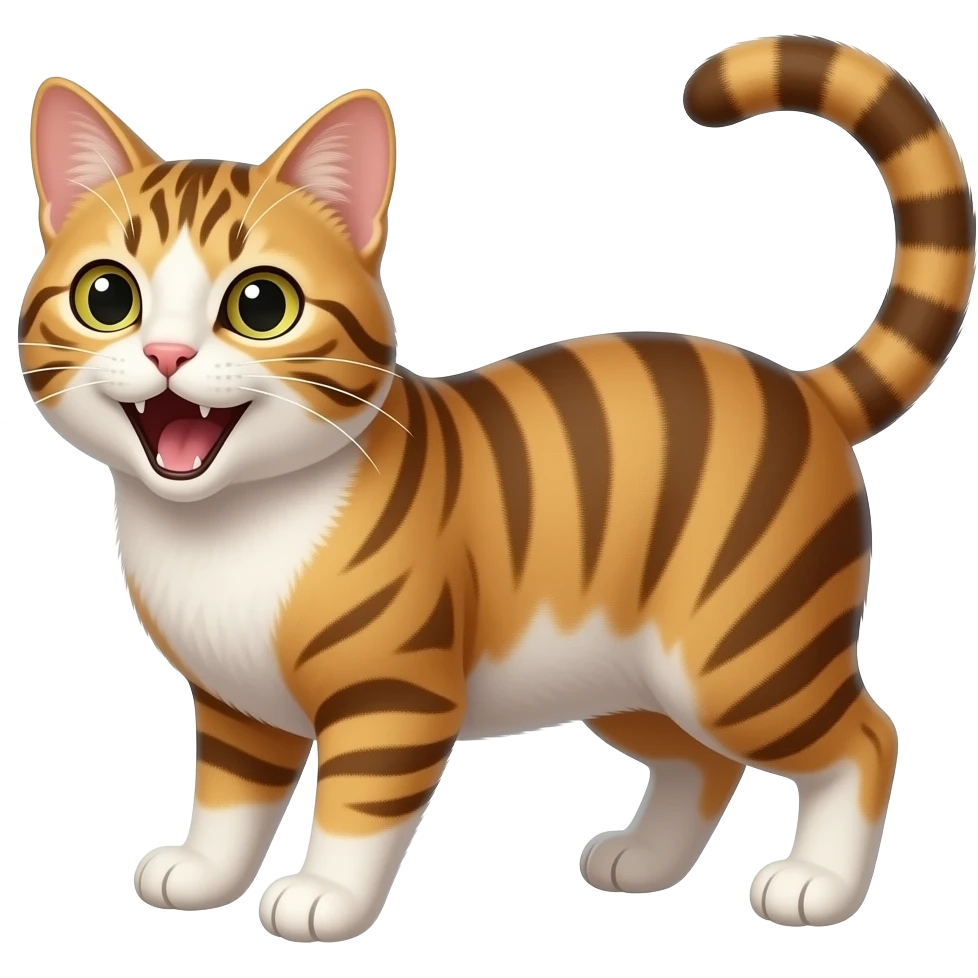 Cat saying thank you emoji