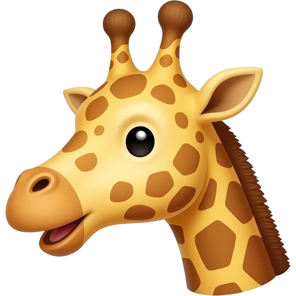 Giraffe Kopf mit Herzchen emoji