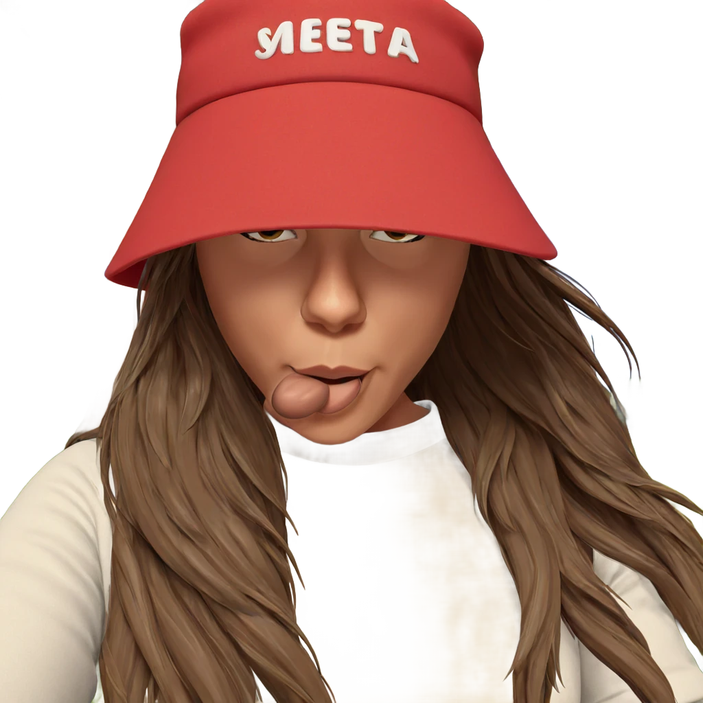 girl outdoors with brown hair emoji