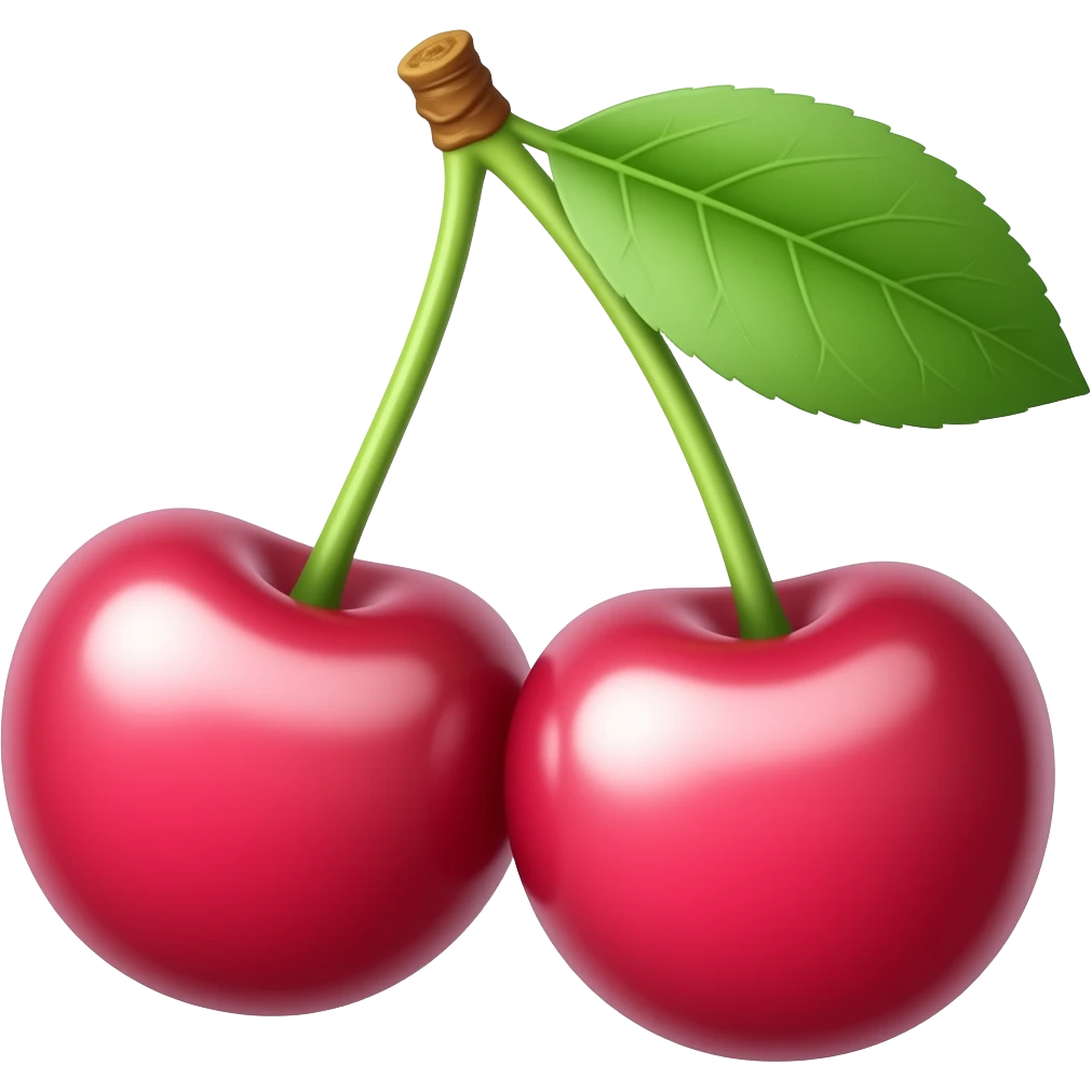 pink-red cherry emoji
