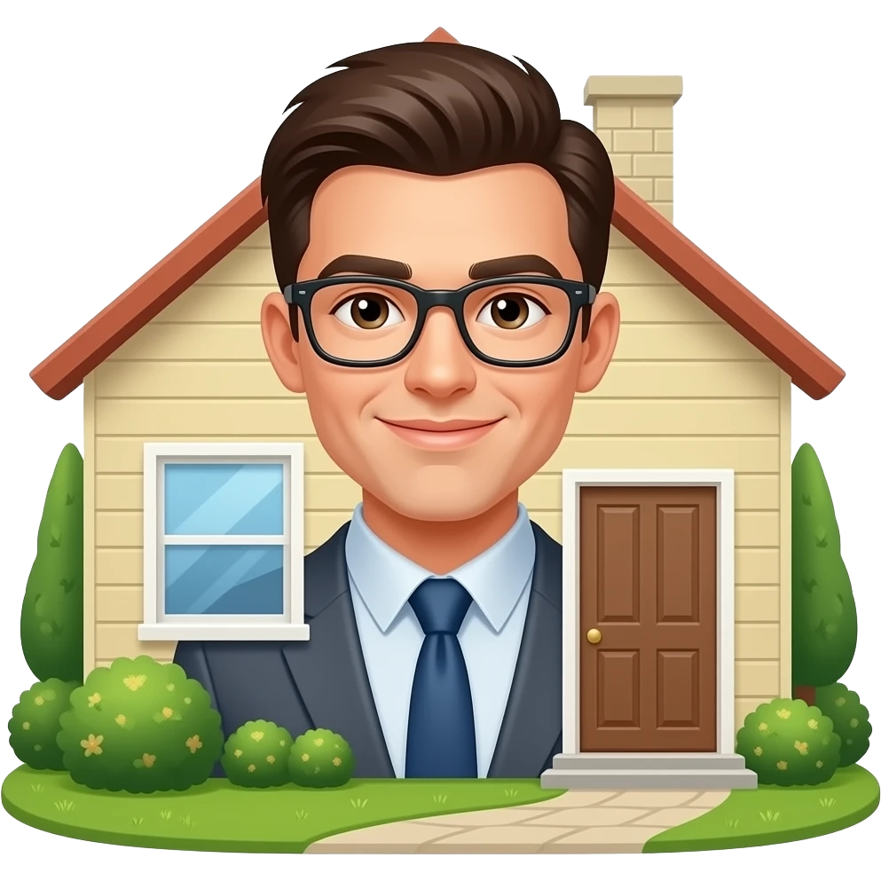 university student who lives alone is inside the house emoji