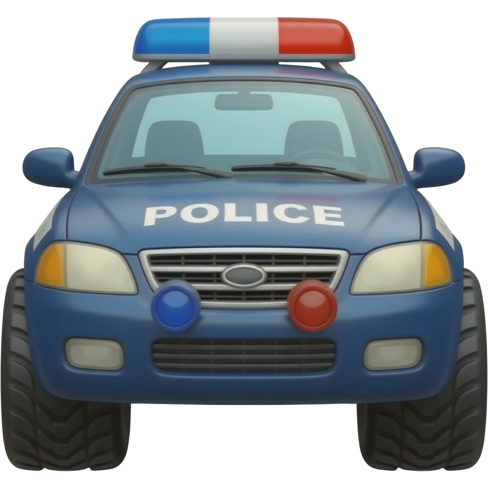 Monster Police Car emoji