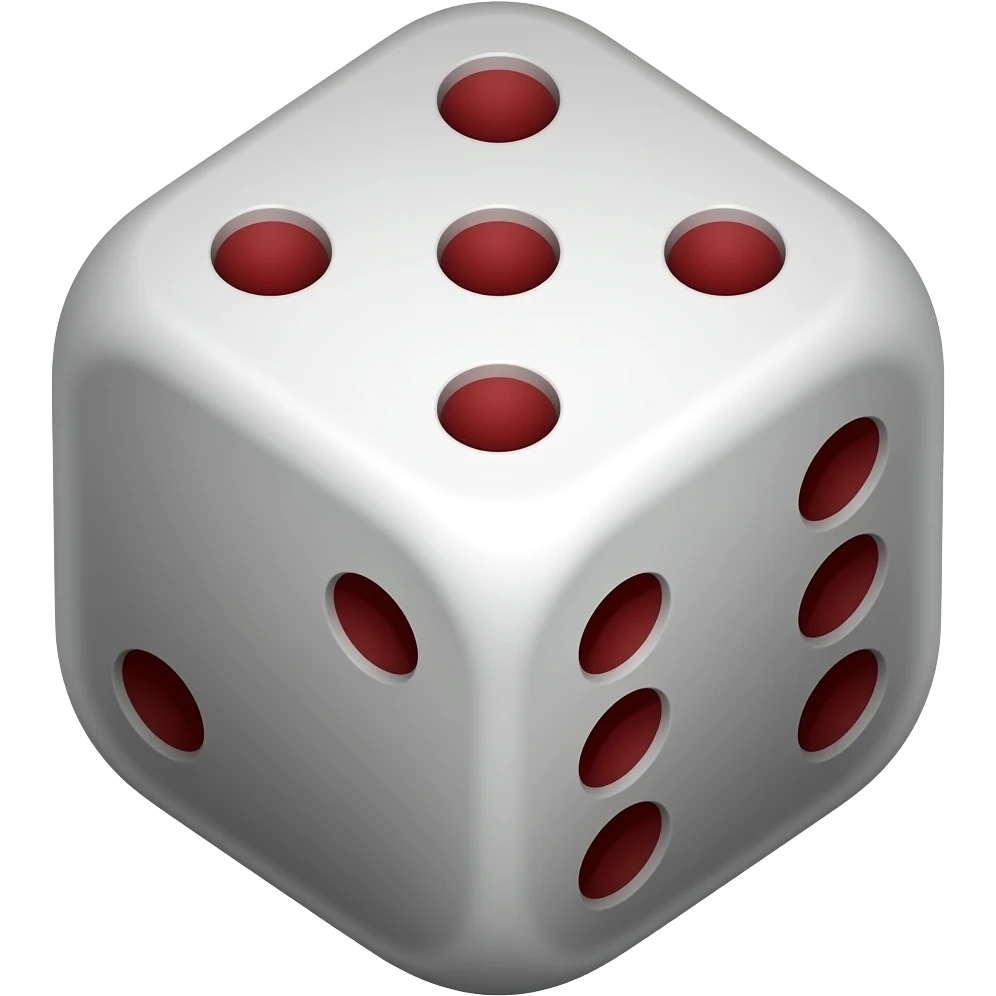 dice with a lot of parts emoji