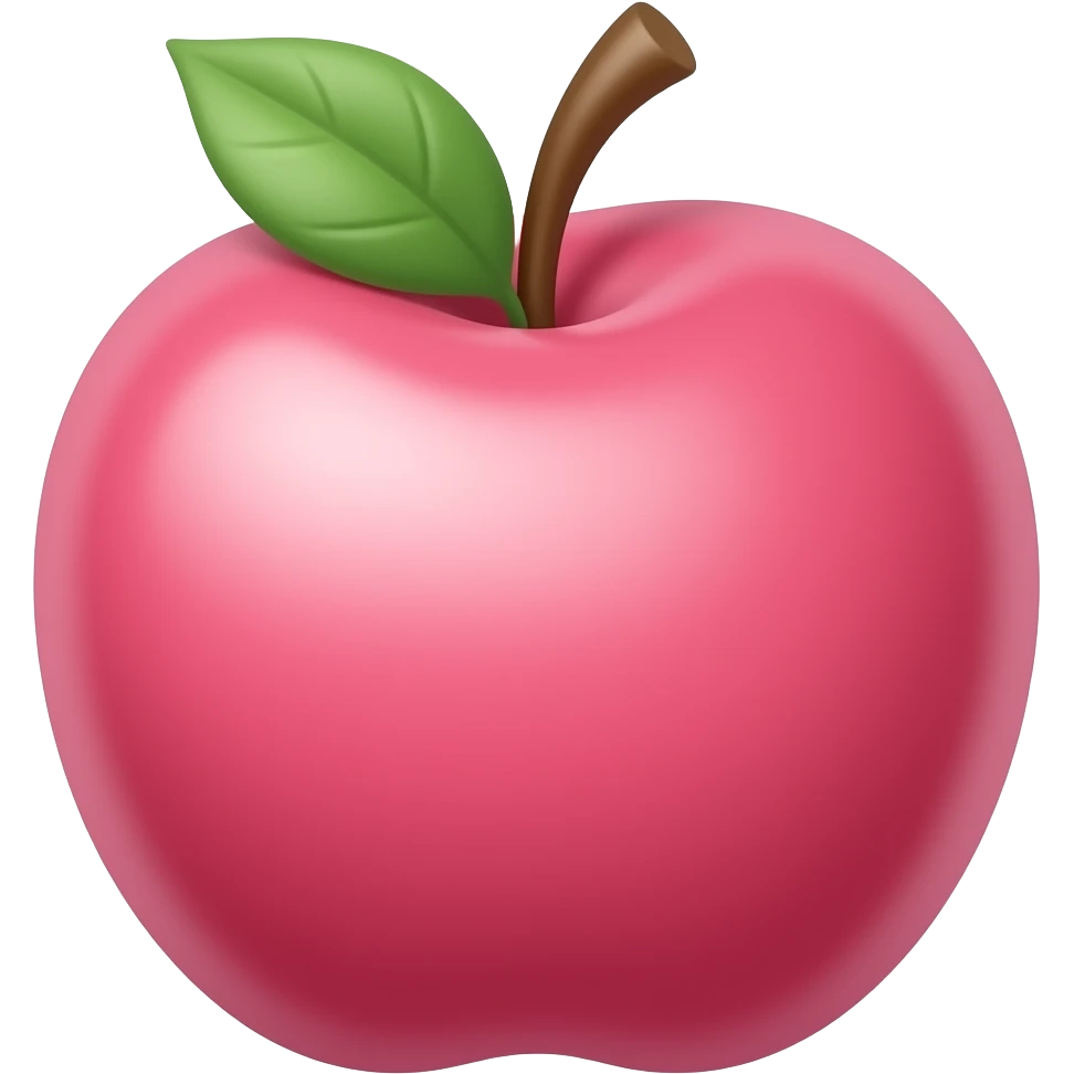 Baby Pink apple emoji
