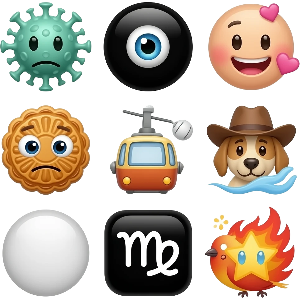 🫠🦠😳👁️😂⚫🥮💕🫧🙂🚡🦮🤠🌬️🤱🤨💮🧂♓♍⚪⬛🐦‍⬛🐦‍🔥🤩 emoji