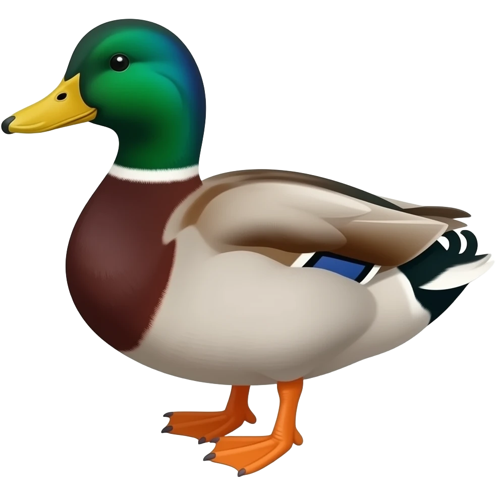 create emoji of tigerpainted duck emoji