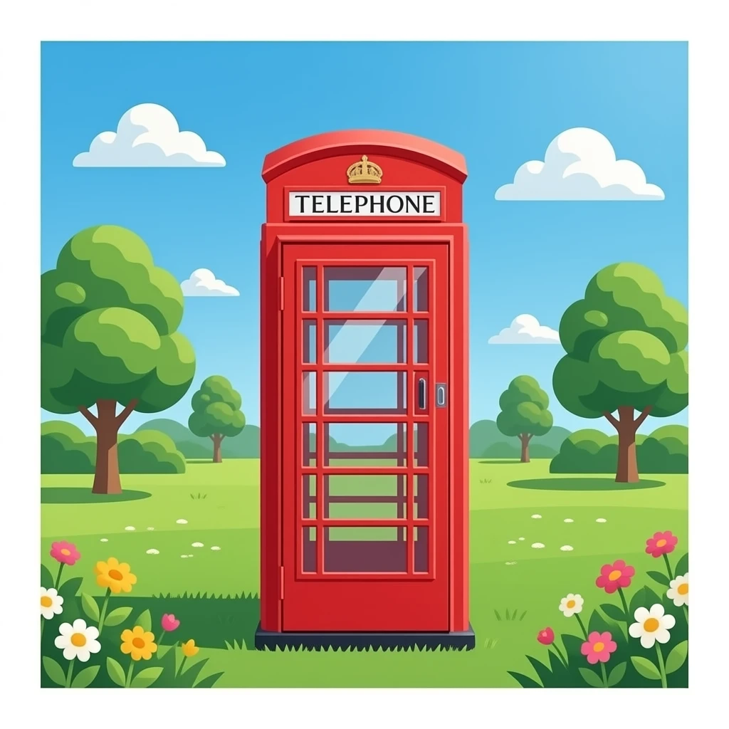 London telephone booth emoji