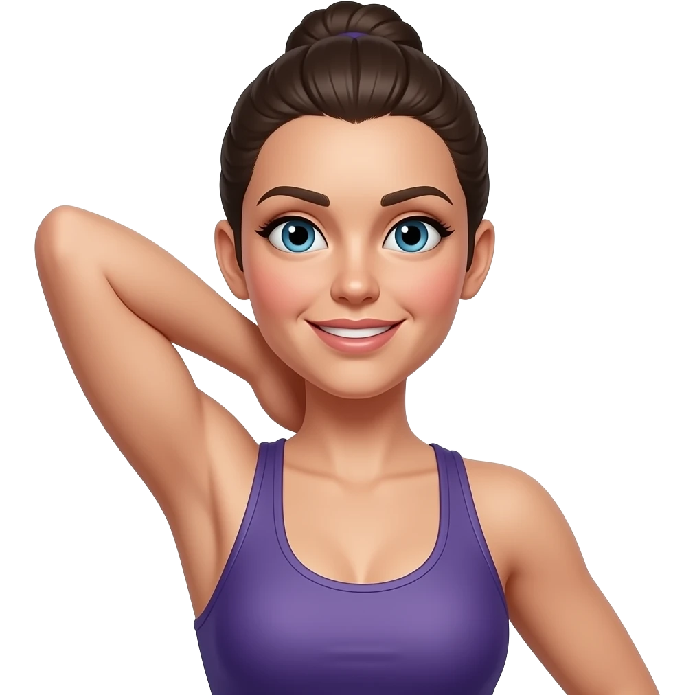 armpit woman in gym emoji