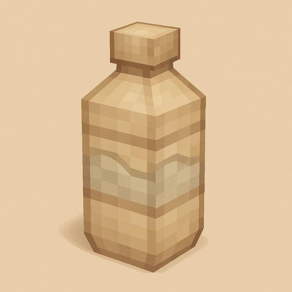 aesthetic water bottle icon, 3D minimal style, soft beige color palette, elegant, soft lighting emoji