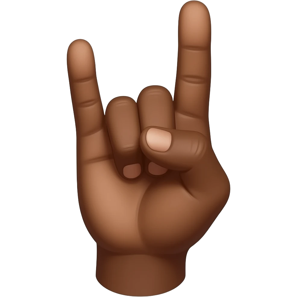 🤘🏾 emoji