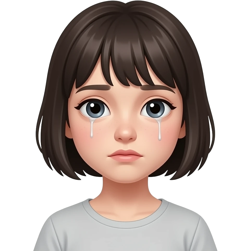 Lonley short girl emoji